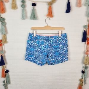 LILLY PULITZER Seashell Callahan Shorts Blue Sailors Valentine